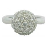 Platinum 1.30 ct Natural Brilliant Diamond Ring