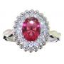 Oval 1.50 ct Ruby & Diamond Ring