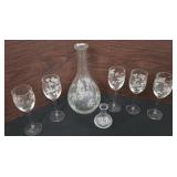 set of glassware