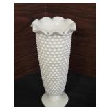 Vintage Anchor Hocking Milk Glass Fluted Hobnail