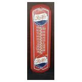 Pepsi-Cola metal thermometer sign