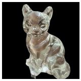 Glass Cat Paperweight