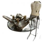 Mirror Tray, Driftwood Candle Holder & Dtess Form