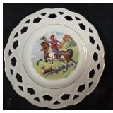 Decorative porcelain Plate Featuring a Fox