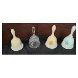 4 GLASS BELLS
