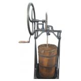 antique hand-crank butter churn