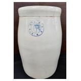 Antique Louisville Stoneware Pottery Butter Churn