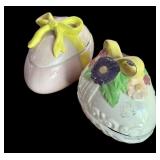 (2) Easter Egg Cookie Jars