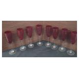 RUBY STEM Ware WINE GLASSES