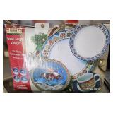 Snow Angel Village 20 Piece Stoneware Set