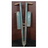 antique or vintage hand-held corn planter, also