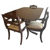 Willit Dropleaf Table &  wï¿½ 6 Roseback Chairs