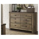 Ashley Trinell Rustic 6-Drawer Dresser Base