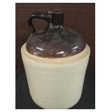 stoneware whiskey jug,