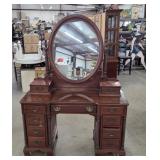 WILLETT WILDWOOD CHERRY CHEST VANITY AND MIRROR