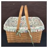 LONGABERGER  DOUBLE LINED BASKET 16X12