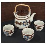 vintage Japanese stoneware tea set