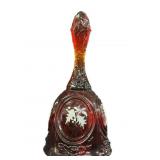 Fenton Ruby Glass Bell
