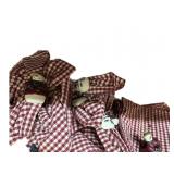 (12) Checked Napkins wï¿½ (12) Snowmen Rings