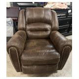 Leather Floor Model Recliner