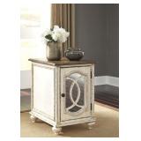 Realyn Antique White Chairside Table