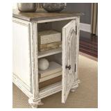 Realyn Antique White Chairside Table