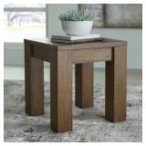 Rooswain Square Dark Oak End Table