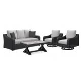 Beachcroft Outdoor Sofa and 2 Chairs with Table