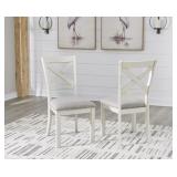 Robbinsdale Antique White Upholstered Side Chair