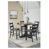 Ashley Valebeck Round Table & 4 Stools