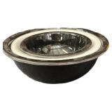 3 pc Black & White Mixing Bowl Set
