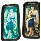 (2) Vintage Coca-Cola Trays