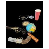 Mini Light Globe, Avon Guns, Vtg Planter &