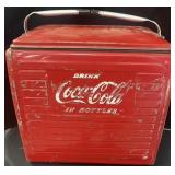 vintage Coca-Cola metal cooler