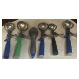 (6) PCS Ice Cream Scoop With Thumb Press
