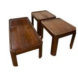 Vintage 3 Pc  Lane Walnut Coffee & End Tables