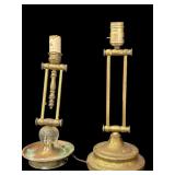 (2) Brass Lamps