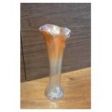 Marigold Carnival Glass Dugan Panel Vase