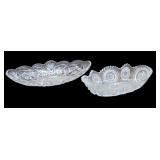 2 CRYSTAL CANDY DISHES