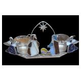 Stained Glass Nativity Scene Tea  Light