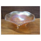 Vintage Jeannette Marigold Carnival Glass Candy