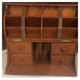 Unique Folding Wooden Portable Mail/Stationary