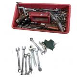 Red Tray Tools:Wrenches, Sockets, Drill Bits