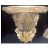 (4) PCS Antique Wooden Wall Sconce