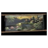 Framed Painting on Velvet