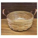 LINED LONGABERGER BASKET 10X9