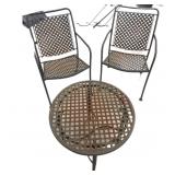 Wrought iron Table & 2 Chairs