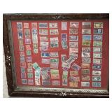 Framed Estate Stamp Collection