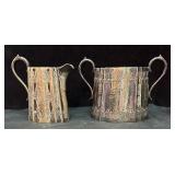 Silver Sugar & Creamer