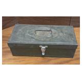 OLD TACKLE BOX AND TACKLE